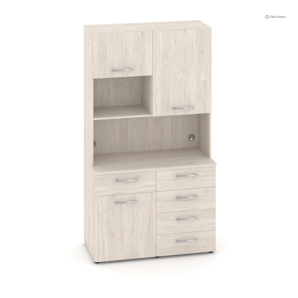 Комплект №10 Мини-кухня Fit 1200*600*2175 Мини-кухня Fit Денвер Светлый