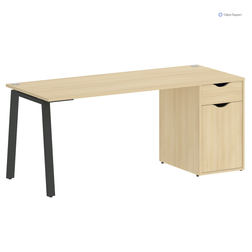 Стол письменный Домашний Офис 1780*720*750 Домашний Офис Акация Лорка/Металл Антрацит